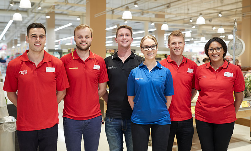 Coles supermarket chain advertises hundreds of job offers.